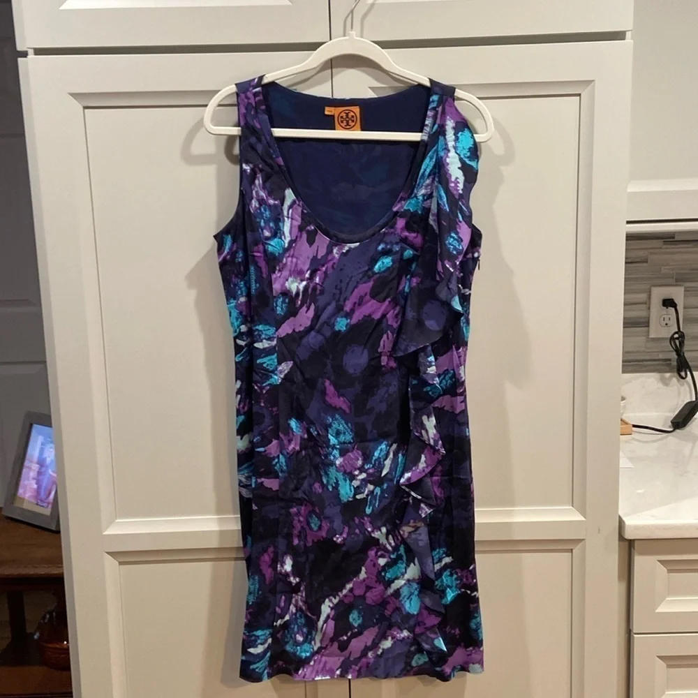 Tory Burch Ruffle Front Sheath Dress